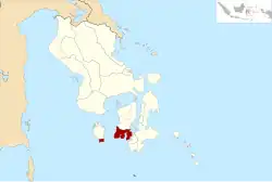 Location within Southeast Sulawesi