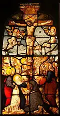 Stained glass window by Gerhard Remisch. Now exhibited at Victoria and Albert Museum