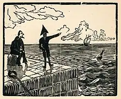 Lord Nelson and the Sailor 8.9 x 7.2 cm[n 13]