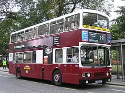 Lothian Buses Alexander bodied Olympian in Edinburgh in September 2005