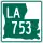 Louisiana Highway 753 marker