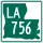Louisiana Highway 756 marker