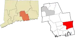 Lyme's location within the Lower Connecticut River Valley Planning Region and the state of Connecticut