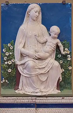 Luca della Robbia, Madonna of the Rosebush, 1450–60