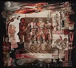 In Memory of My Ancestors, 1977, 160×165, handwoven, cotton, wool blend