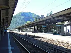View from main line platform 1 to south