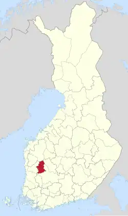 Location of North Western Pirkanmaa