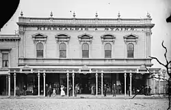 photo of wooden store.