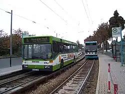 Mannheim guided bus.