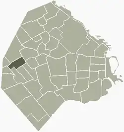 Location of Monte Castro within Buenos Aires