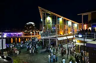 Night time in Mermaid Quay