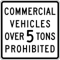 Commercial Vehicle Weight Exclusion R36(CA)