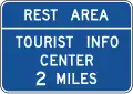 D5-7 Rest area - tourist info center (distance)