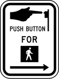R10-3 Push button for pedestrian signal
