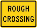W10-15P Rough crossing (plaque)