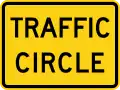 W16-12P Traffic circle plaque