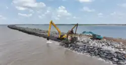 Construction of breakwater
