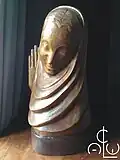 Madonna au Sourire by C. C. van Asch van Wijck, wood sculpture 57 cm