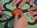 Making a 'stained glass window' flower