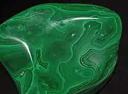 Malachite is Persian green in color.