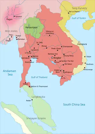 Khmer Empire, c. 900