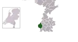 Location of Maastricht