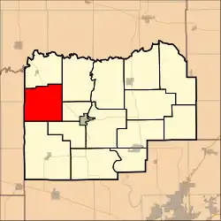 Location in Menard County