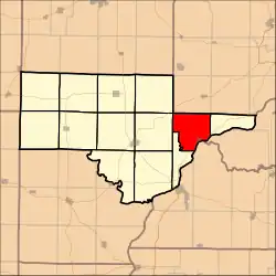 Location in Schuyler County