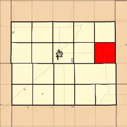 Location in Ellsworth County