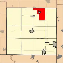 Location within Cherokee County