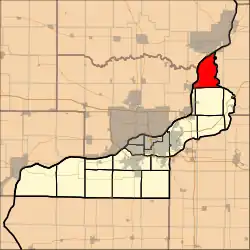 Location in Rock Island County