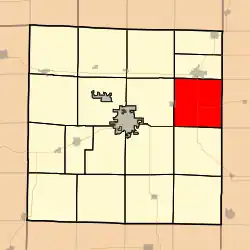 Location in McDonough County