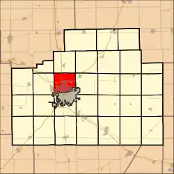 Location in McLean County