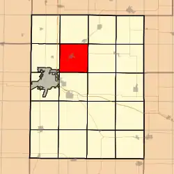 Location in Knox County