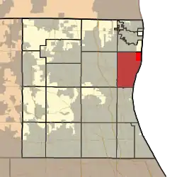 Location in Lake County