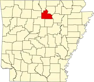 State map highlighting Stone County