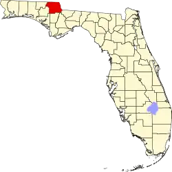 A state map highlighting Jackson County in the northwestern part of the state. It is medium in size.