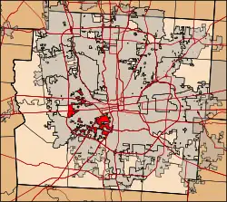 Location of Franklin Township in Franklin County