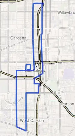 Harbor Gateway as outlined by the Los Angeles Times