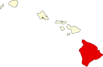 State map highlighting Hawaiʻi County