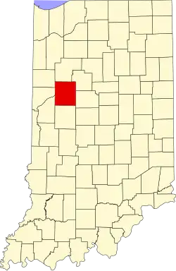 Tippecanoe County map