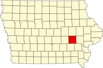 Iowa County map
