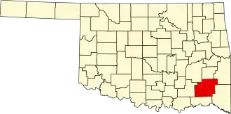 Pushmataha County map