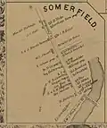 Somerfield, 1860 (note orientation of map: north at bottom)