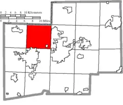 Location of Jackson Township in Stark County