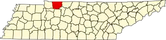 State map highlighting Montgomery County