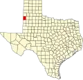 State map highlighting Bailey County