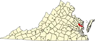 State map highlighting Middlesex County
