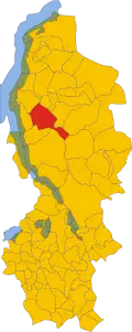 Location in the province of Lecco