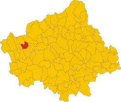 The municipal territory in the province of Treviso.